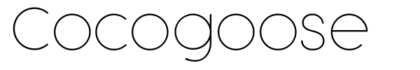 Cocogoose font preview